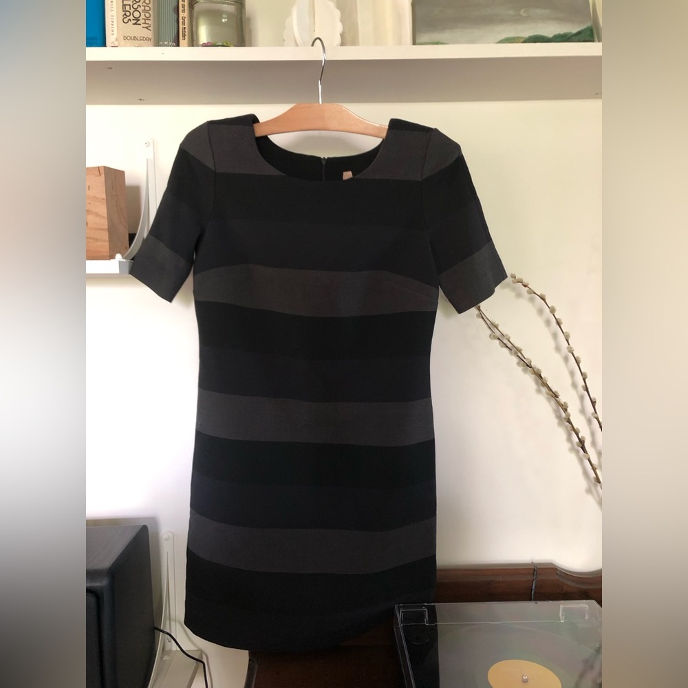 Bailey 44 stripe mini dress with shoulder pads